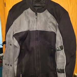 xelement mesh padded motorcycle jacket size xl